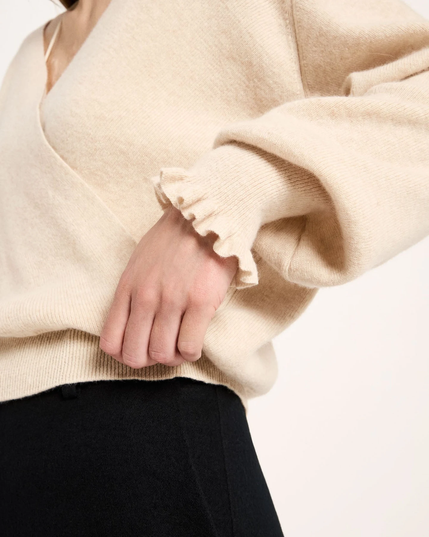 Pullover in Wickeloptik – Ansicht 3