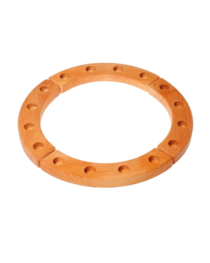 Grimms Großer Geburtstagsring aus Lindenholz 4-teilig, geölt Durchmesser 30 cm