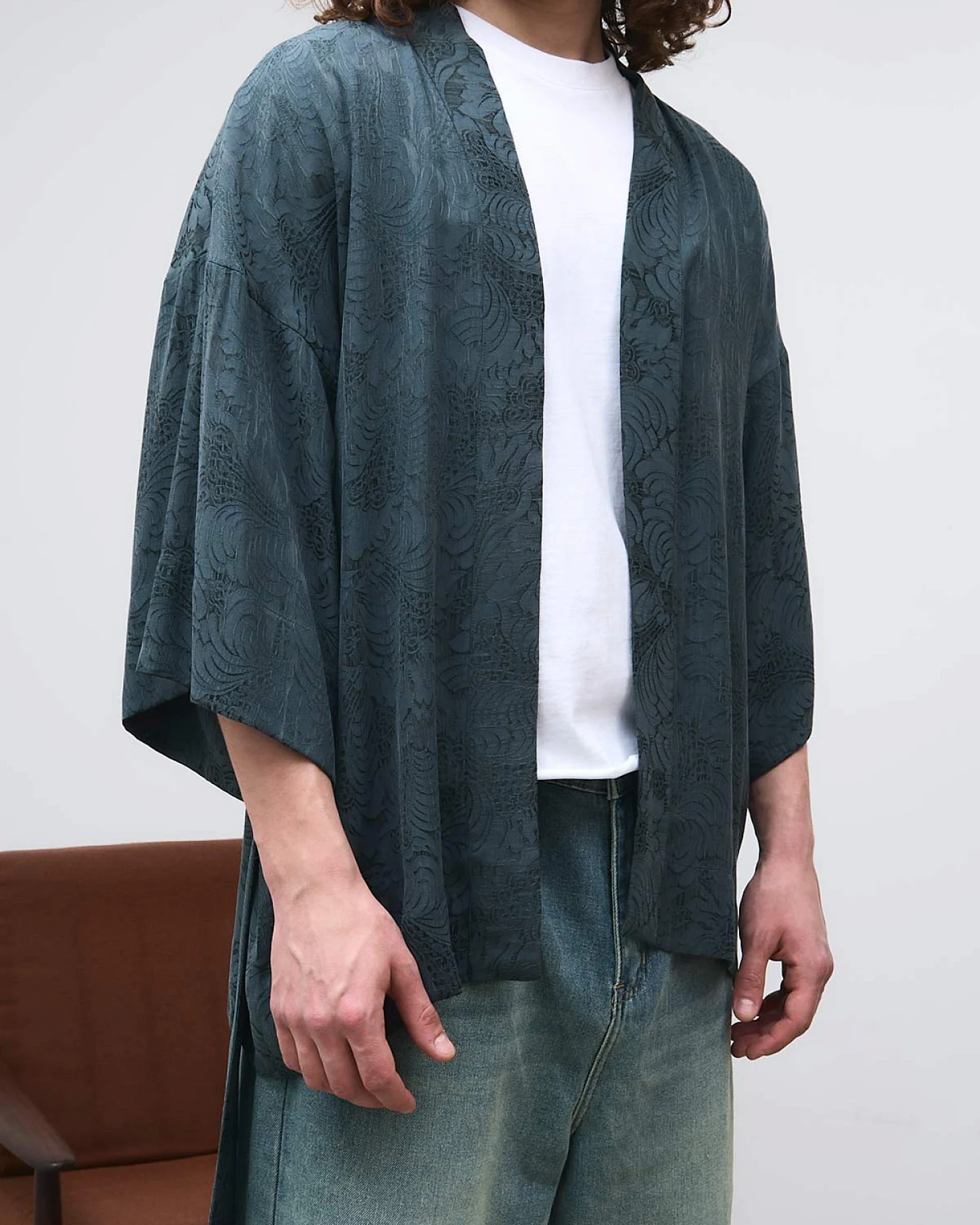 Yahmo Herren vegan Kimono Erich Eclipse Blau – Ansicht 2
