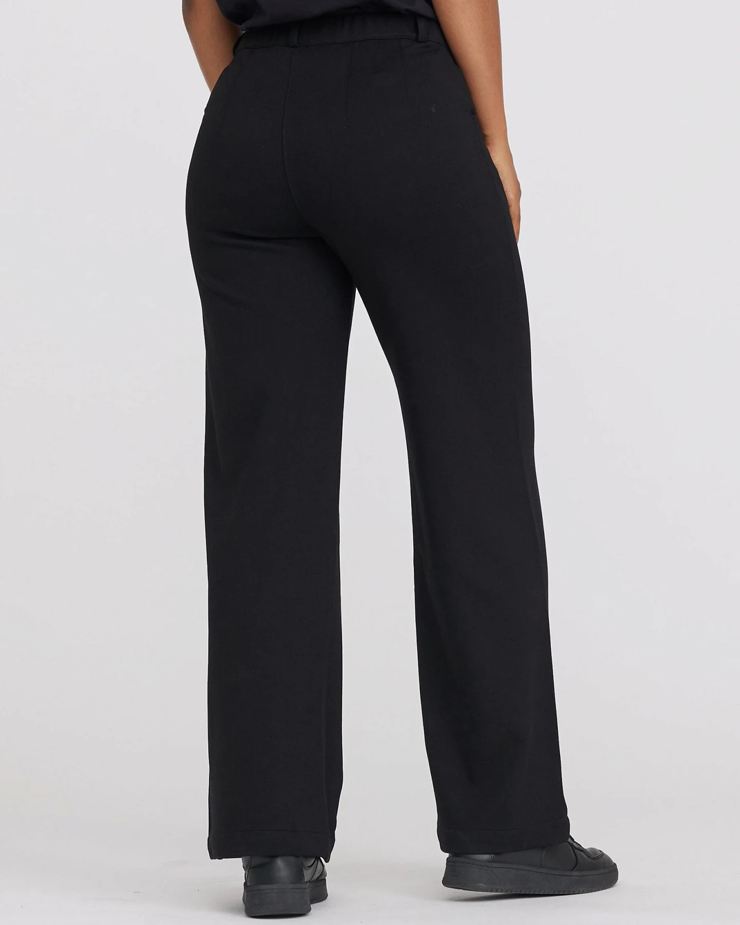 LAURIE Damen vegan Hose Donna Loose Sl Schwarz Gebürstet – Ansicht 2