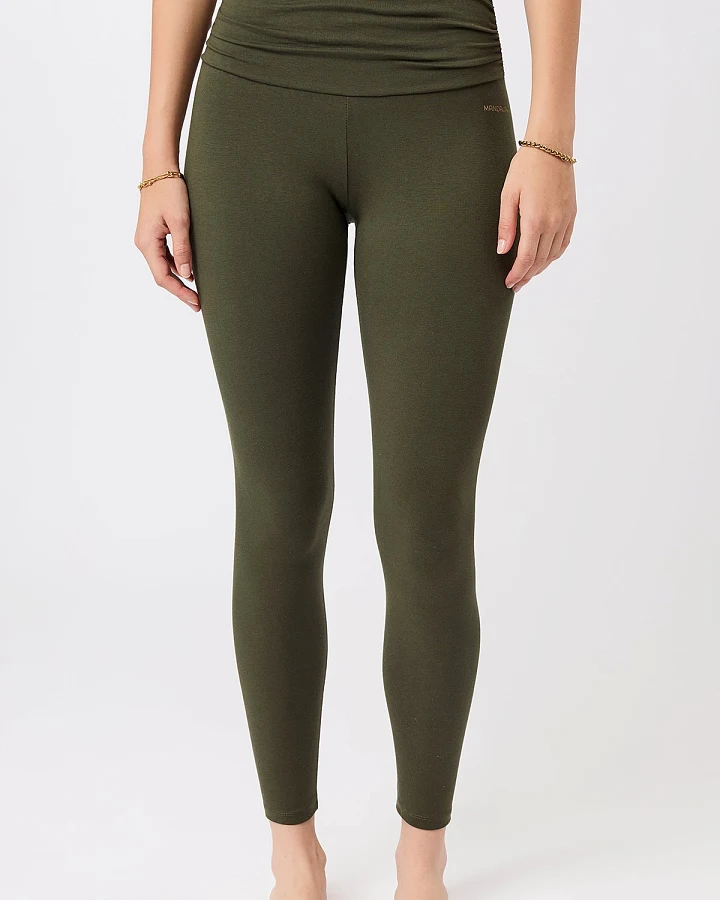 MANDALA Damen vegan Tights Pilates Leaf