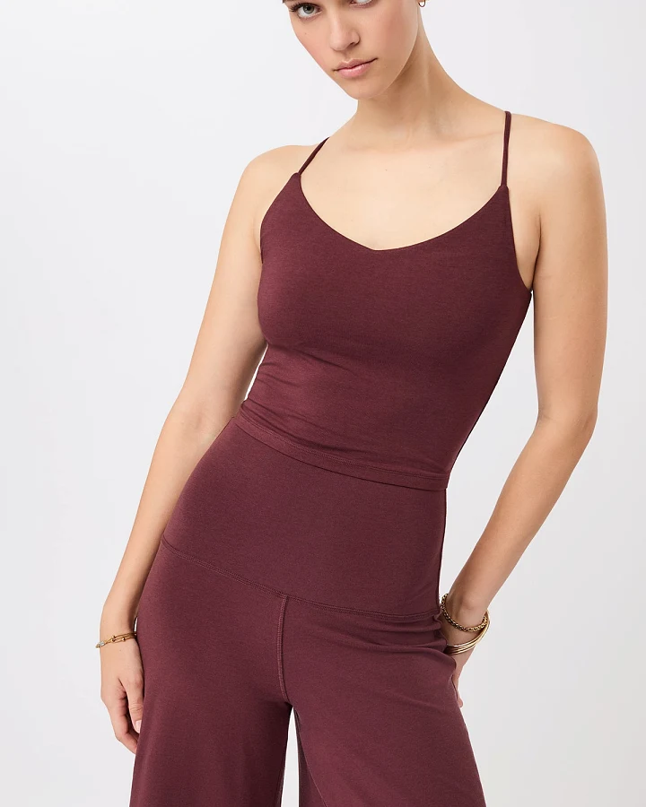 MANDALA Damen vegan Top Cropped Pilates Ruby