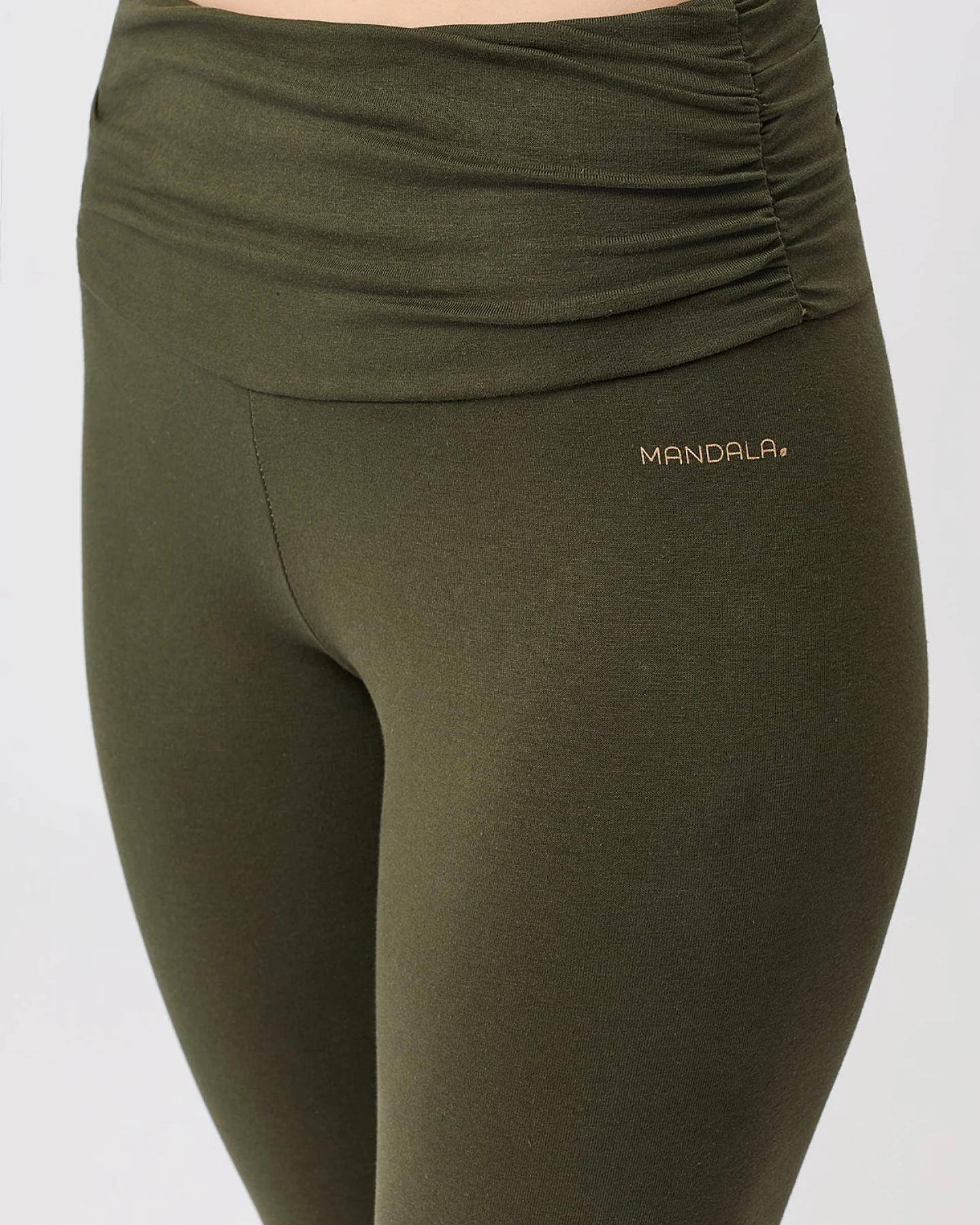 MANDALA Damen vegan Tights Pilates Leaf – Ansicht 2