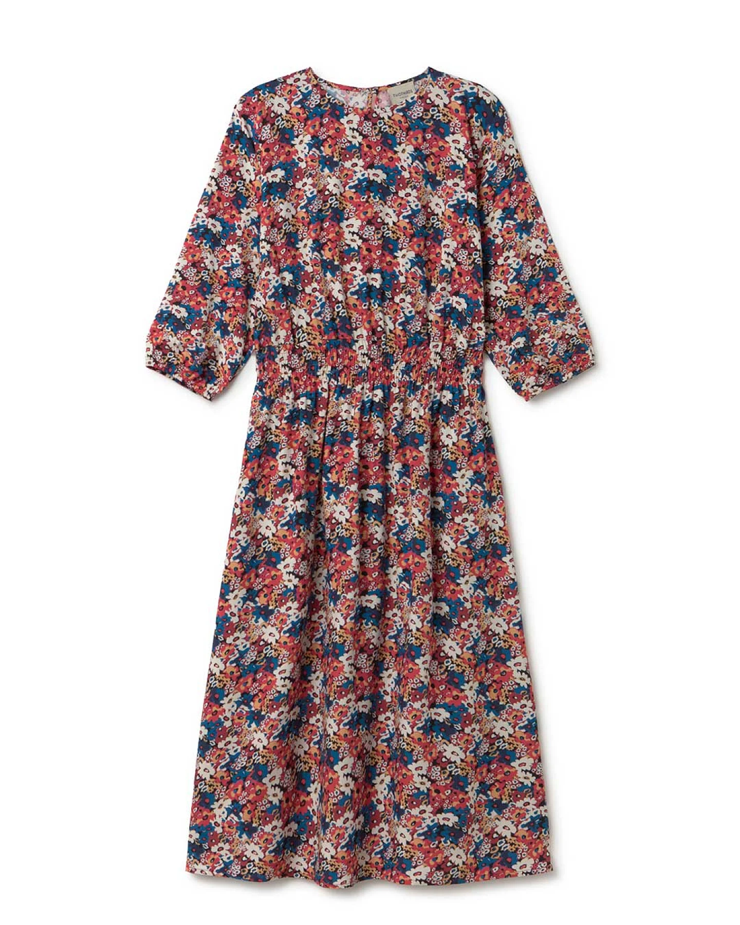 TWOTHIRDS Damen vegan Kleid Holzendorf Blumengarten Print – Ansicht 2