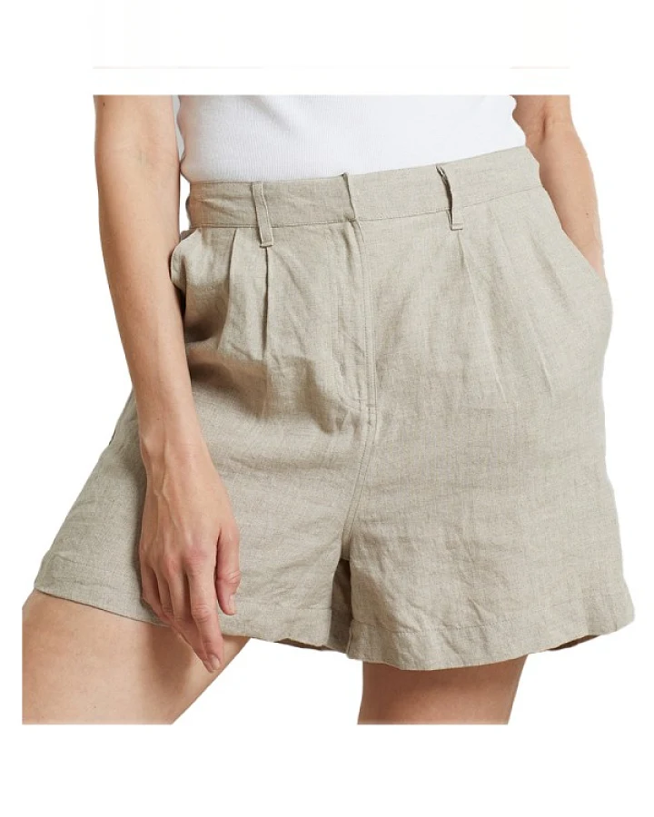DEDICATED - Women's Shorts Djupvik Linen - Shorts Gr XL beige