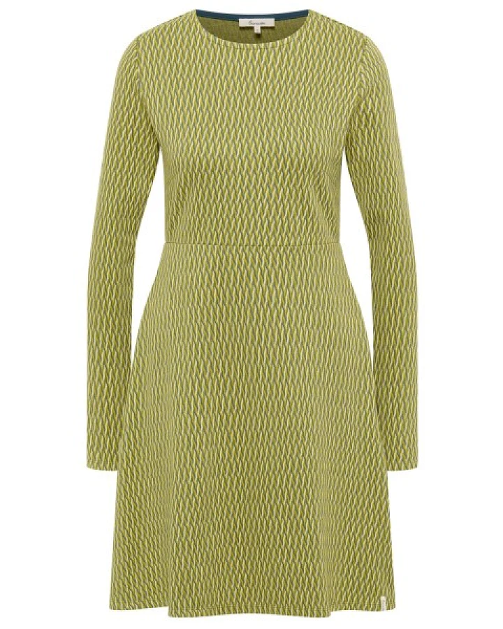 Tranquillo - Women's Gestricktes Swing-Kleid im Retro-Look - Kleid Gr S oliv