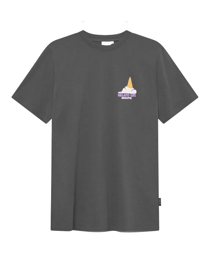 DEDICATED - T-Shirt Stockholm Gelato Life - T-Shirt Gr XXL grau