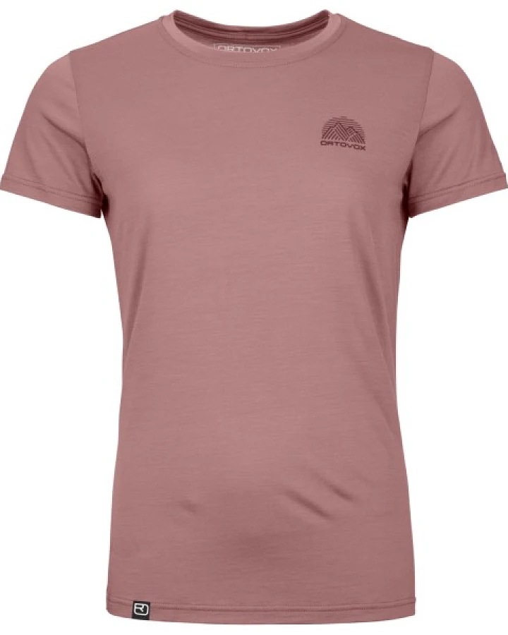 Ortovox - Women's 120 Cool Tec Mountain Stripe T-Shirt - Merinoshirt Gr XL rosa
