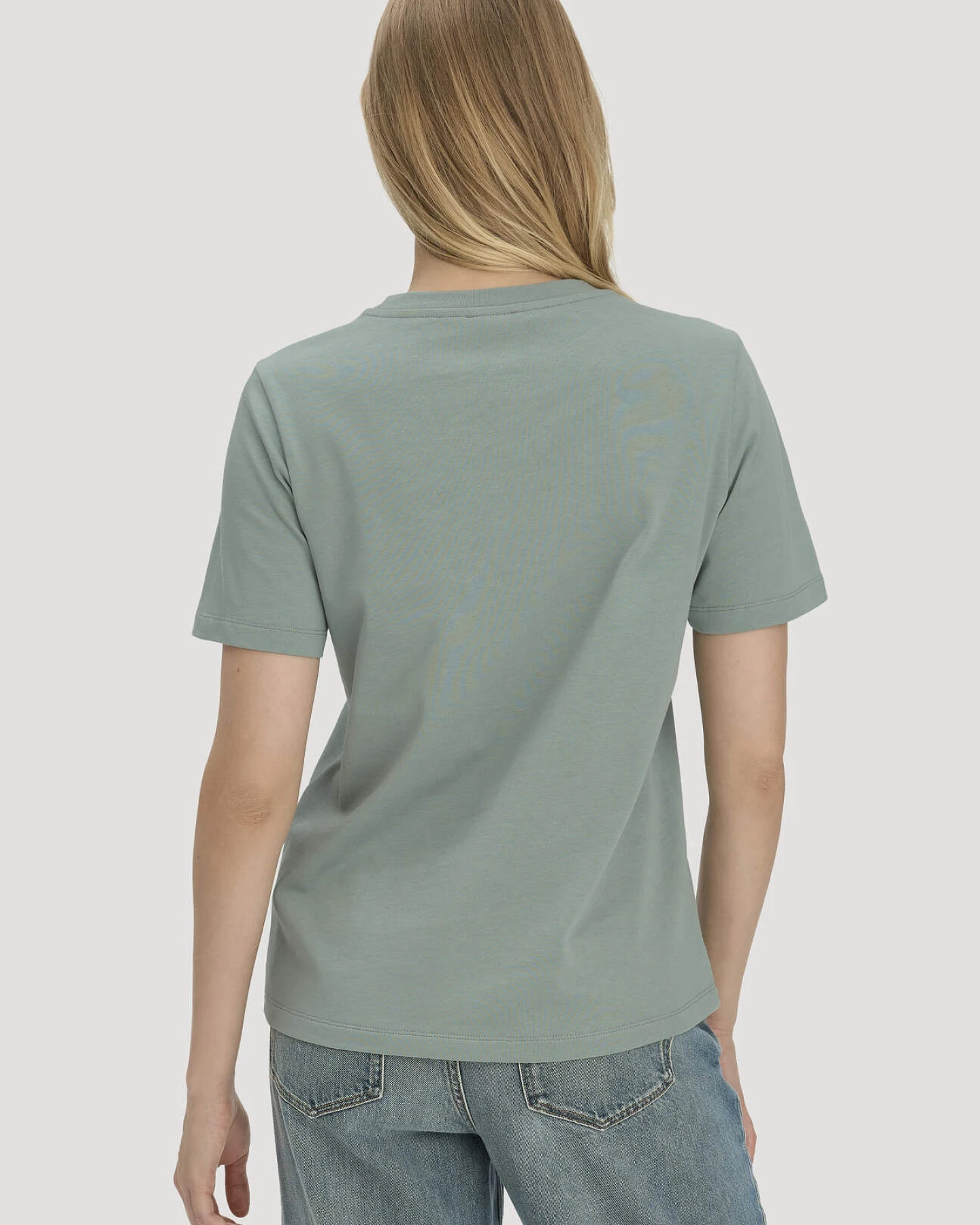 hessnatur Damen Heavy T-Shirt Relaxed aus Bio-Baumwolle - grün - Größe 34 – Ansicht 3