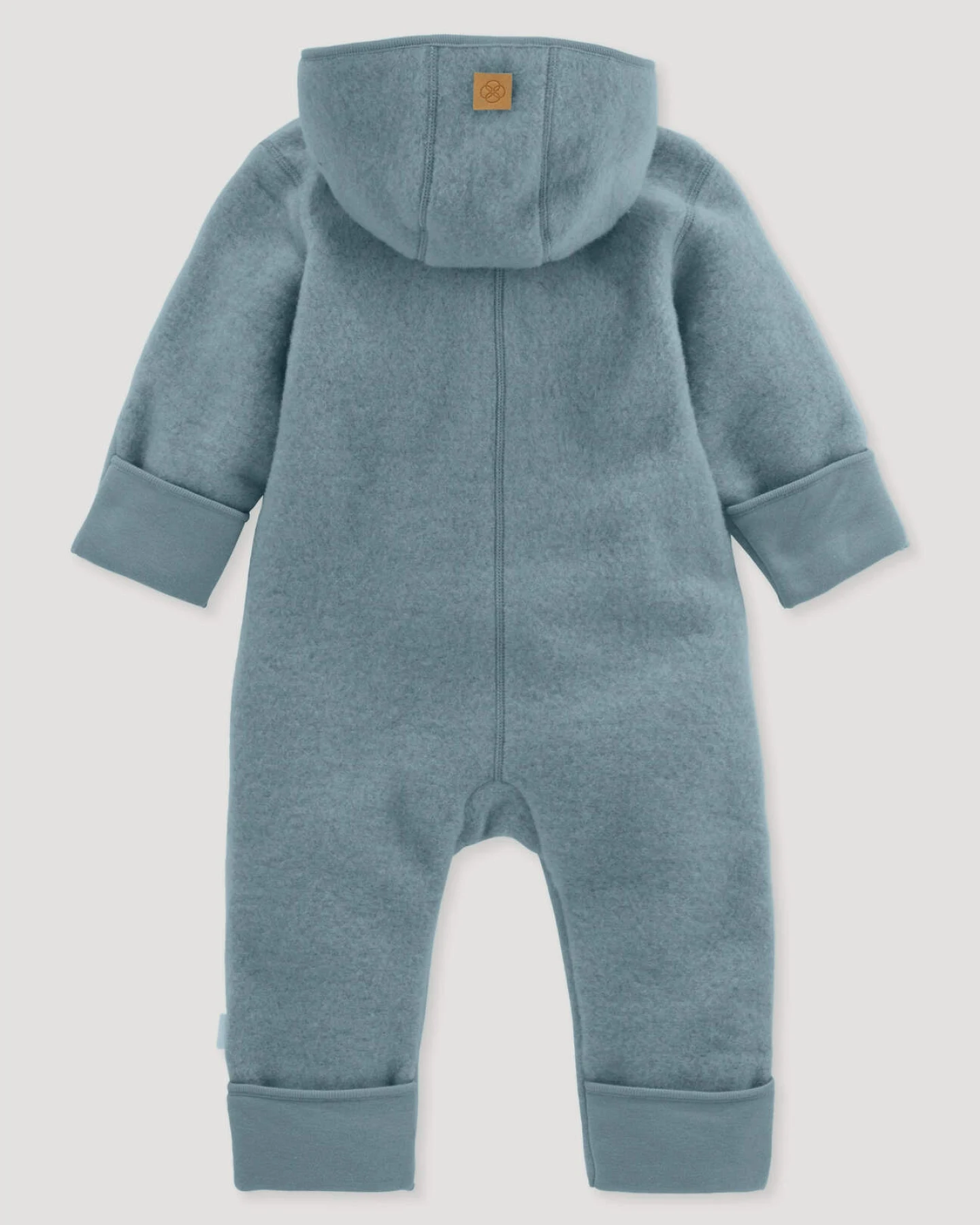 hessnatur Baby Wollfleece Overall aus Bio-Merinowolle - blau - Größe 74/80 – Ansicht 2