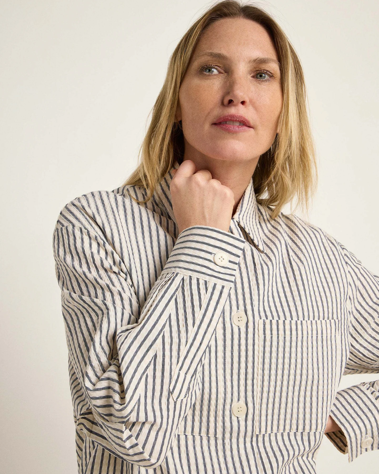 Streifen Blusenjacke (OCS) – Ansicht 3