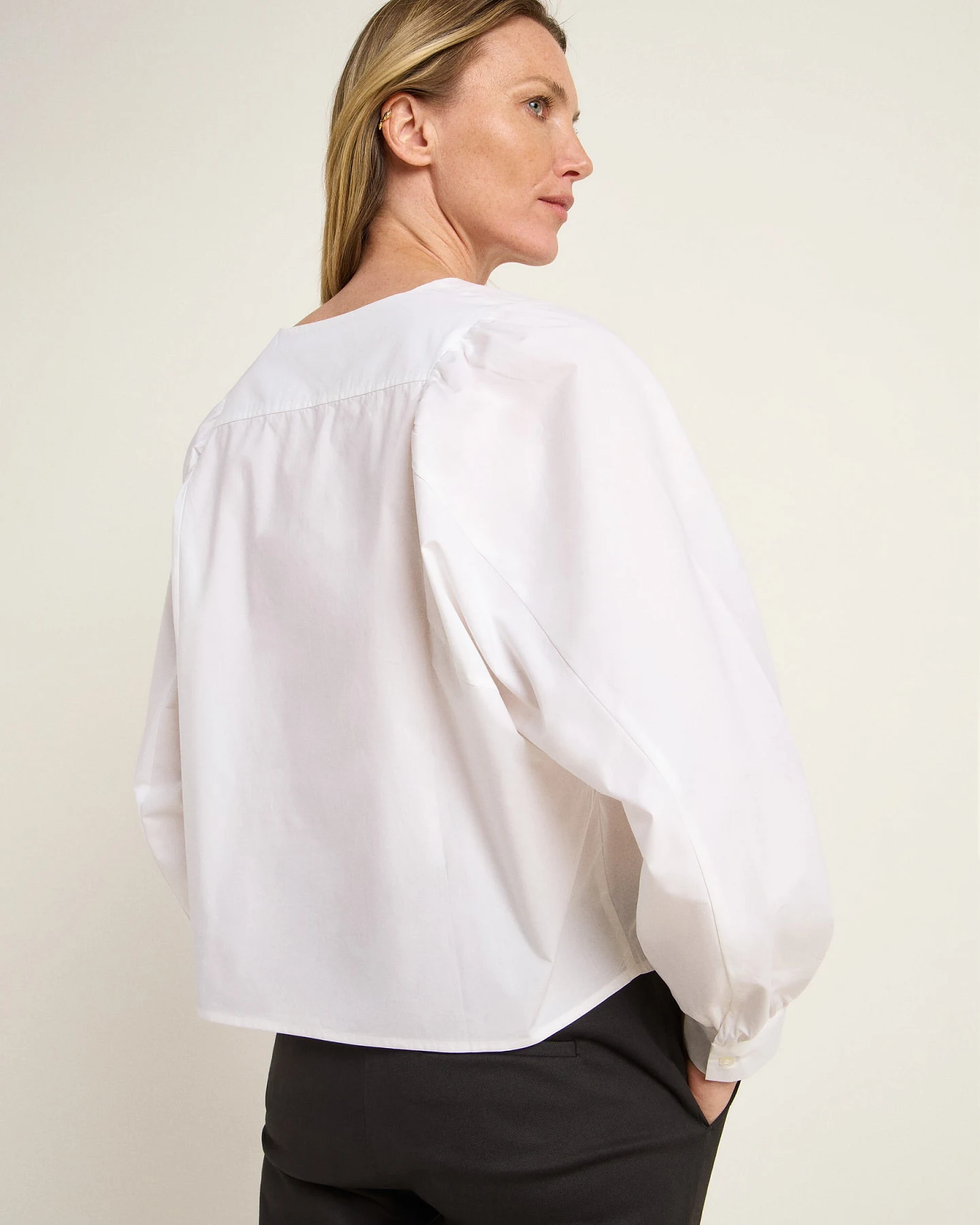 Bluse mit Kräuseln (GOTS) – Ansicht 6