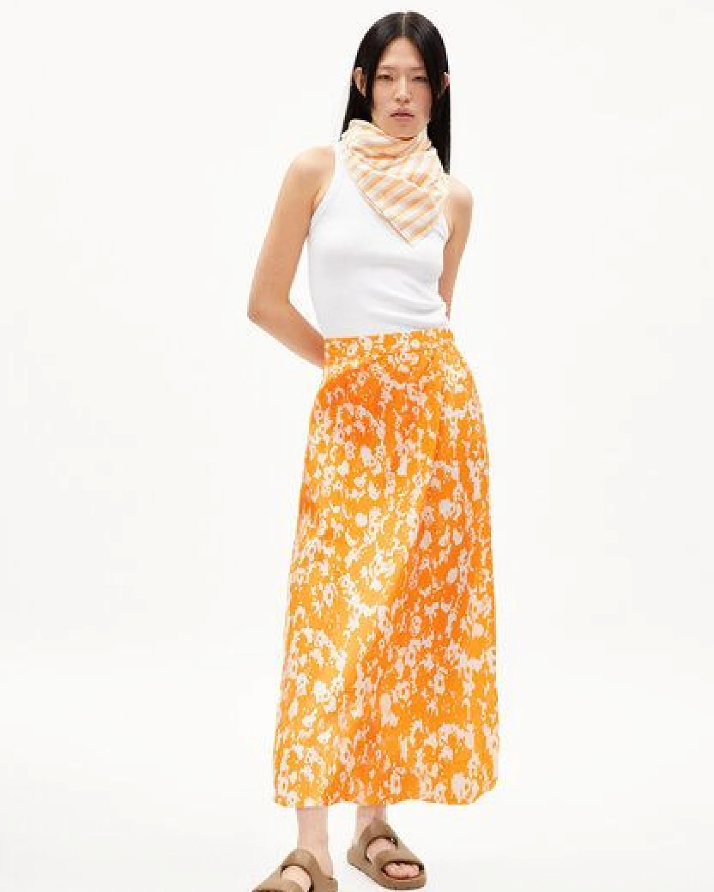 ARMEDANGELS SAALANJA MANGORANGE - Damen Webrock Regular Fit aus TENCEL Lyocell – Ansicht 4