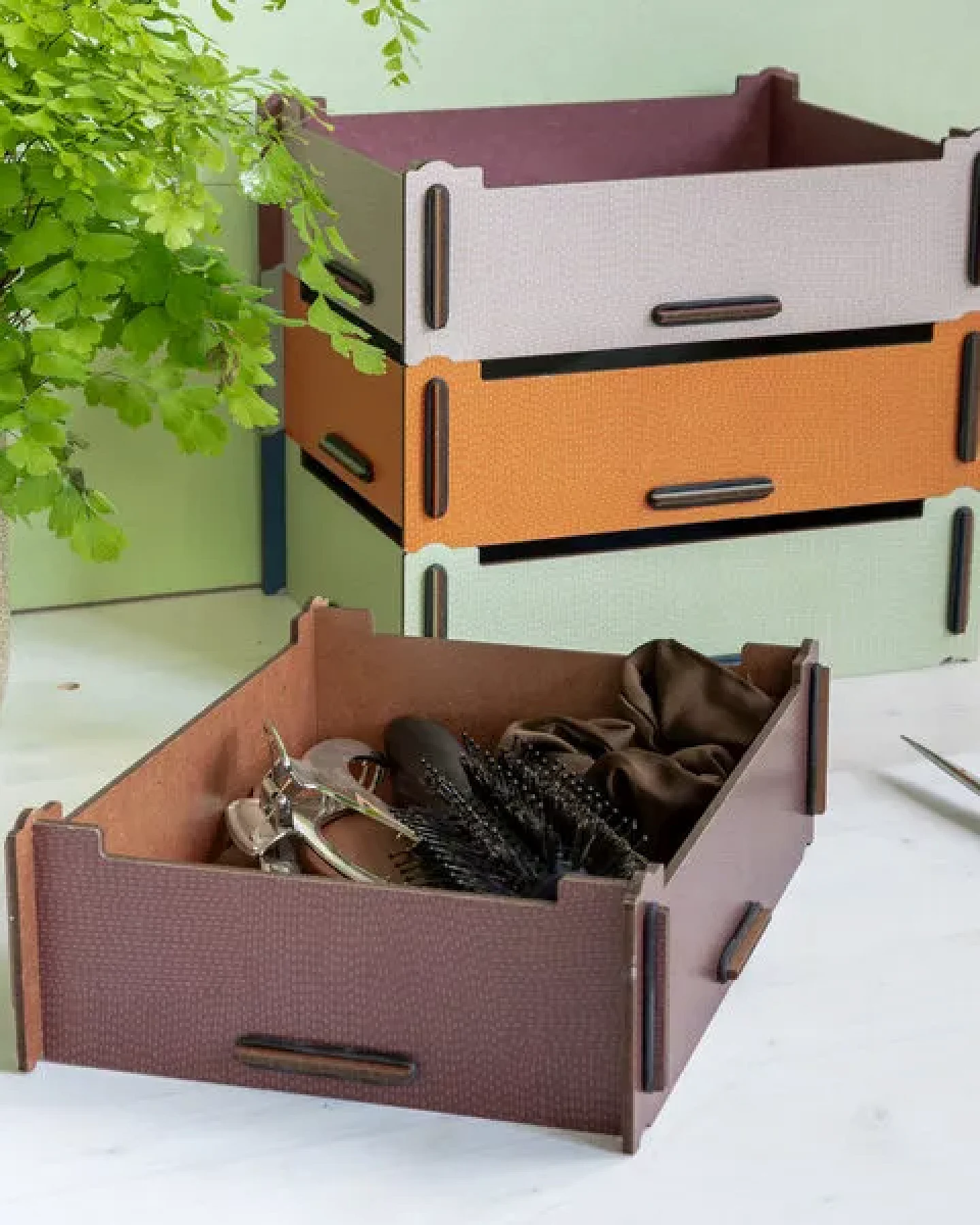 WERKHAUS Aufbewahrungsbox klein Aubergine – Ansicht 4