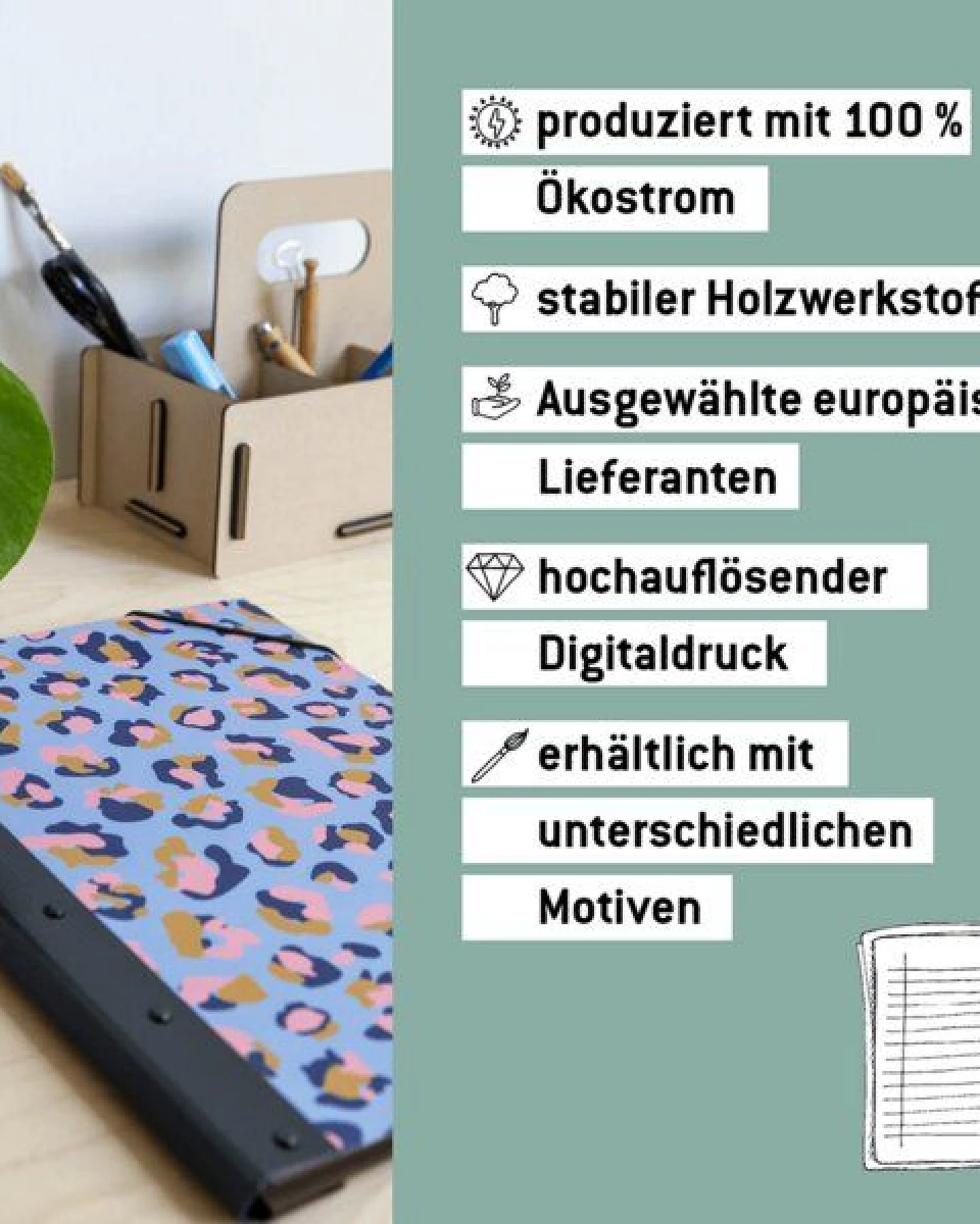 WERKHAUS Klemmmappe - Leo Lila – Ansicht 4