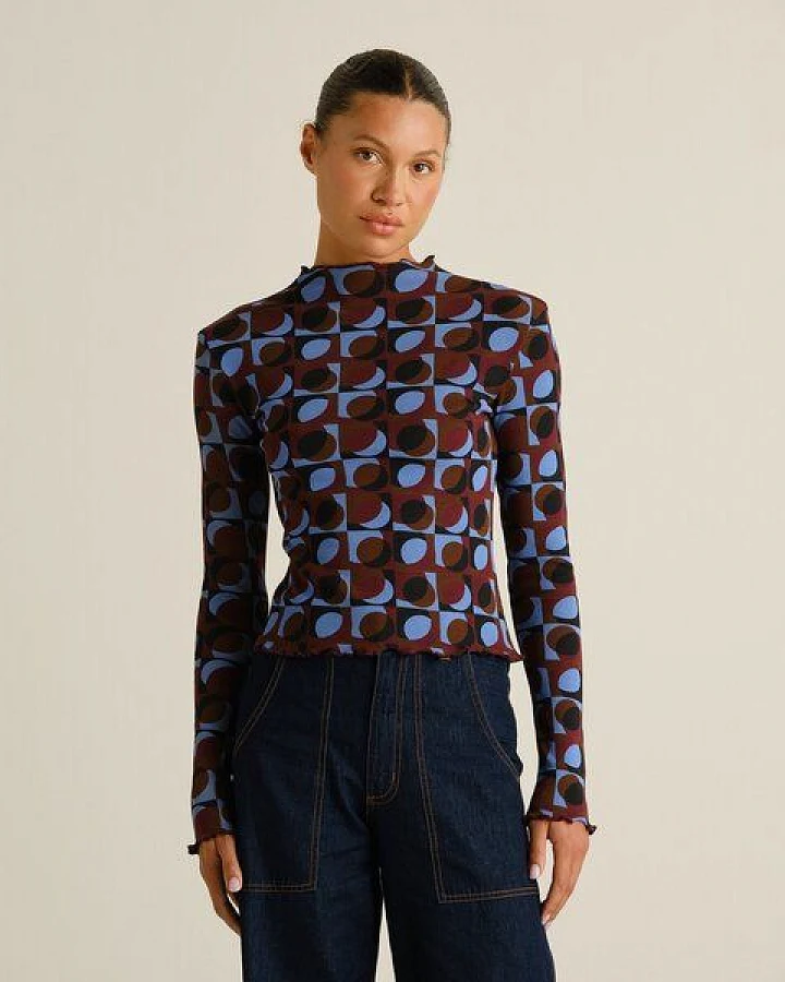 DEDICATED Damen Ripptop Ryd Retro Geo