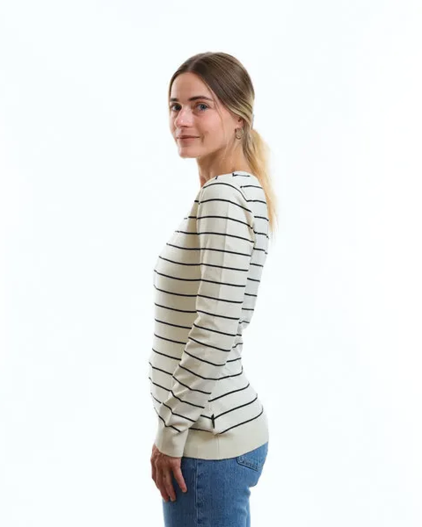 GARY MASH Gestrickter Slim Fit Pullover Yuma aus Biobaumwolle – Ansicht 4