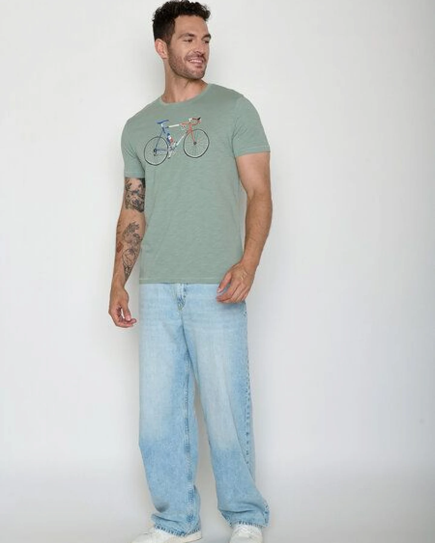 GREENBOMB Bike Jacques Spice - Sportliches T-Shirt aus Bio-Baumwolle / hochwertiger Print / GOTS / Fair & Vegan – Ansicht 3