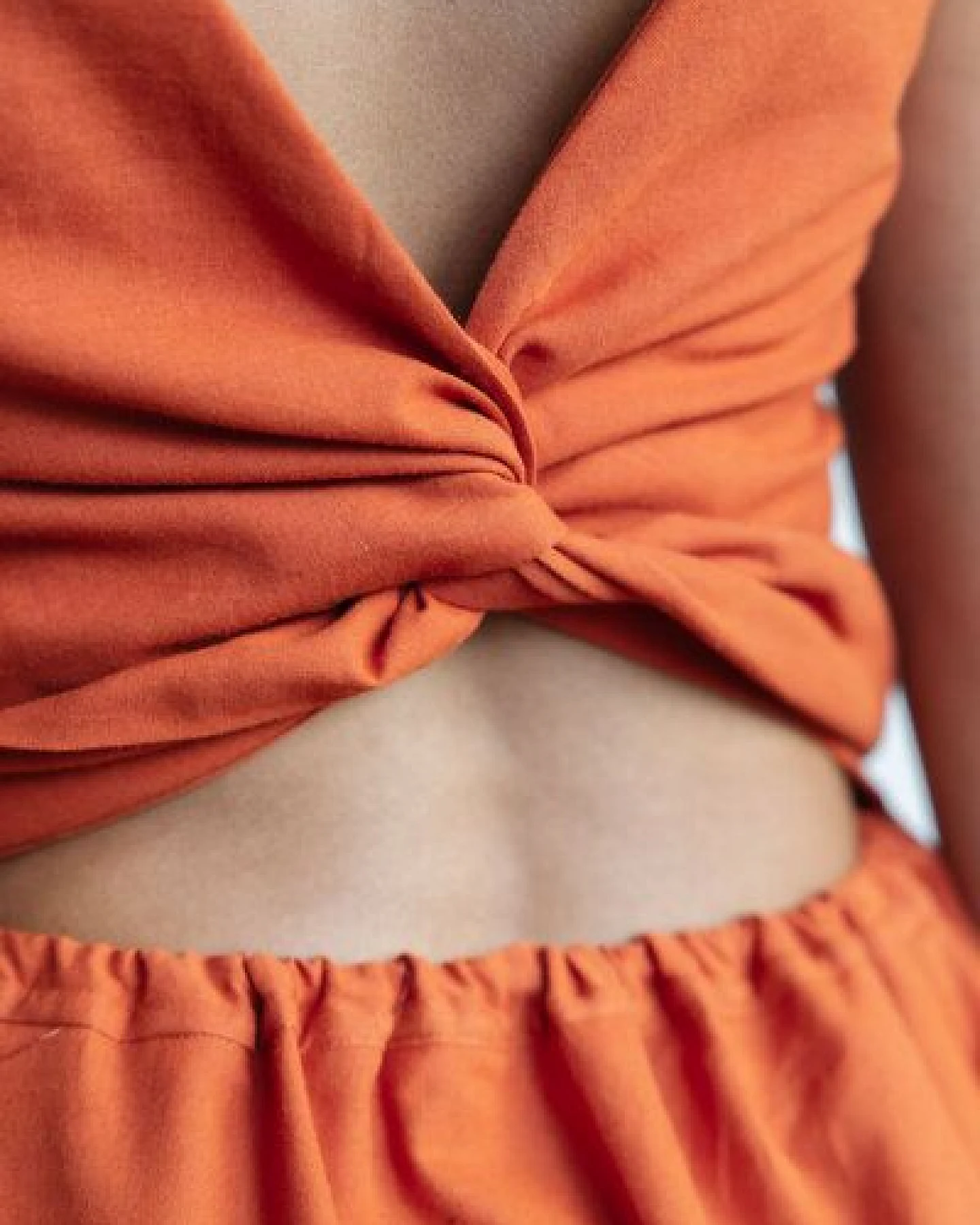 Jyoti - Fair Works Bio-Baumwoll Kleid Khushi Terracotta – Ansicht 3