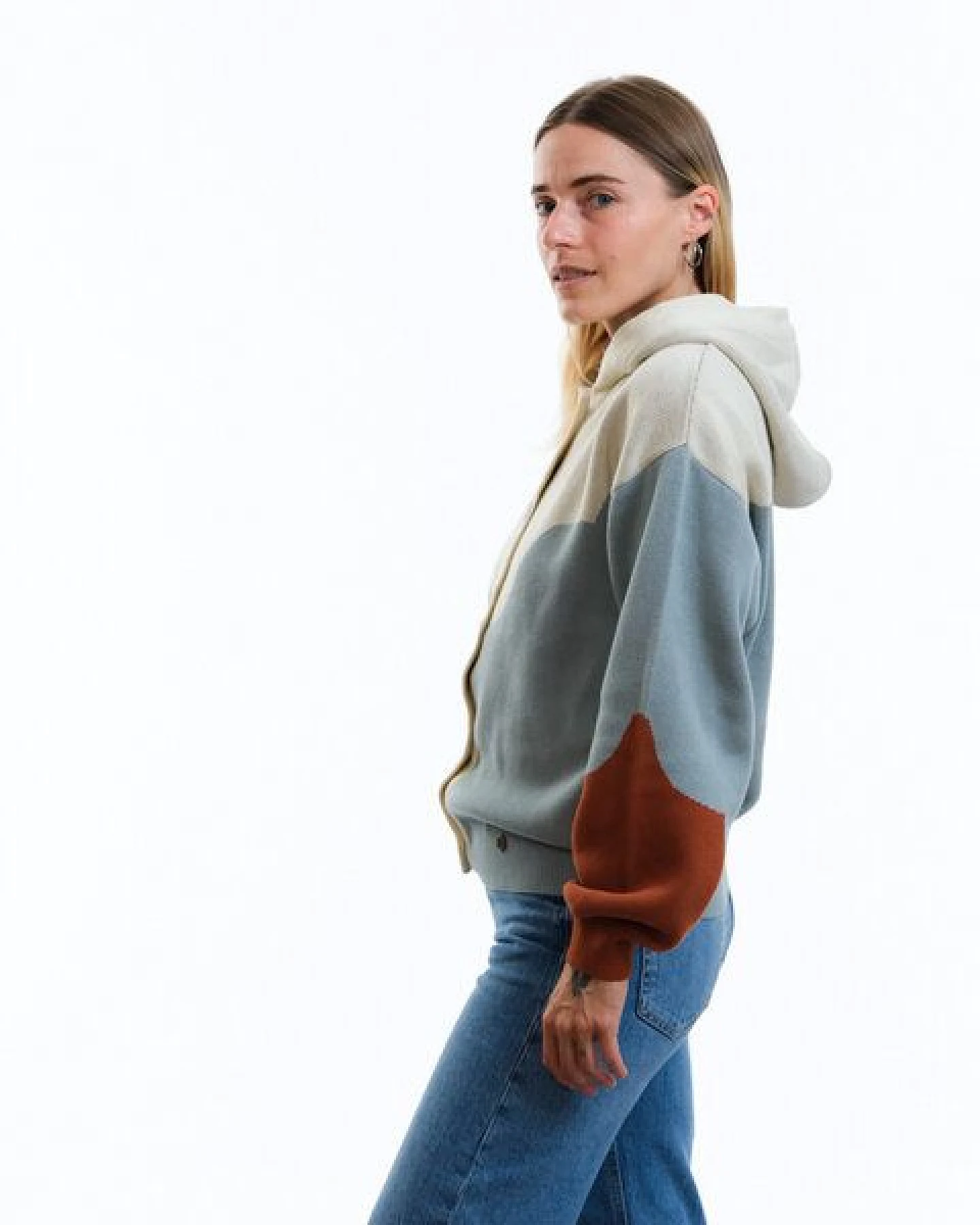 GARY MASH Oversize-Cardigan Winnie mit Kapuze aus Biobaumwolle – Ansicht 2