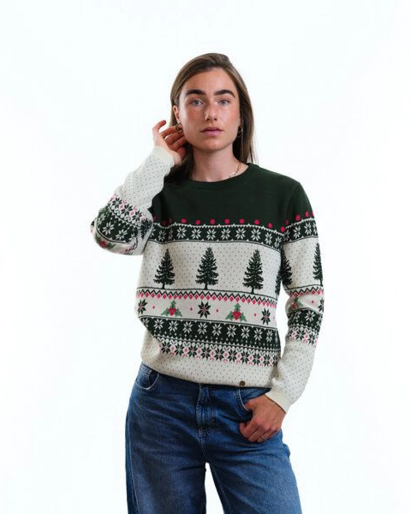 GARY MASH Pullover Lamona aus feinem Jacquardstrick – Ansicht 2