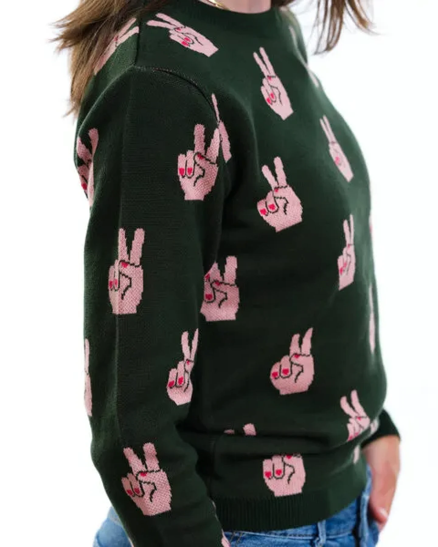GARY MASH Pullover Lamona aus feinem Jacquardstrick – Ansicht 3