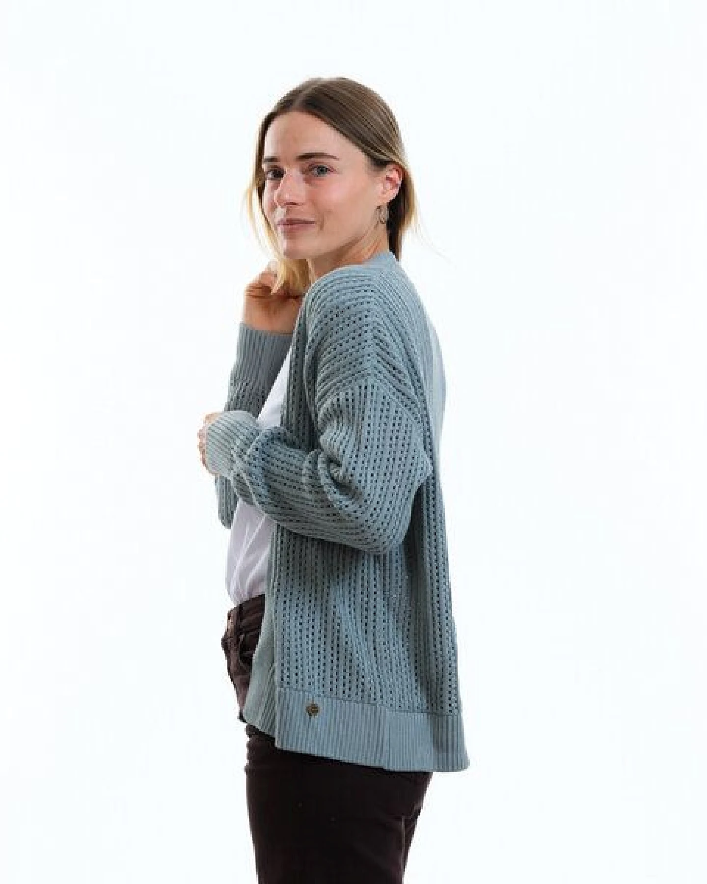 GARY MASH Strickjacke Edna aus Biobaumwolle – Ansicht 3