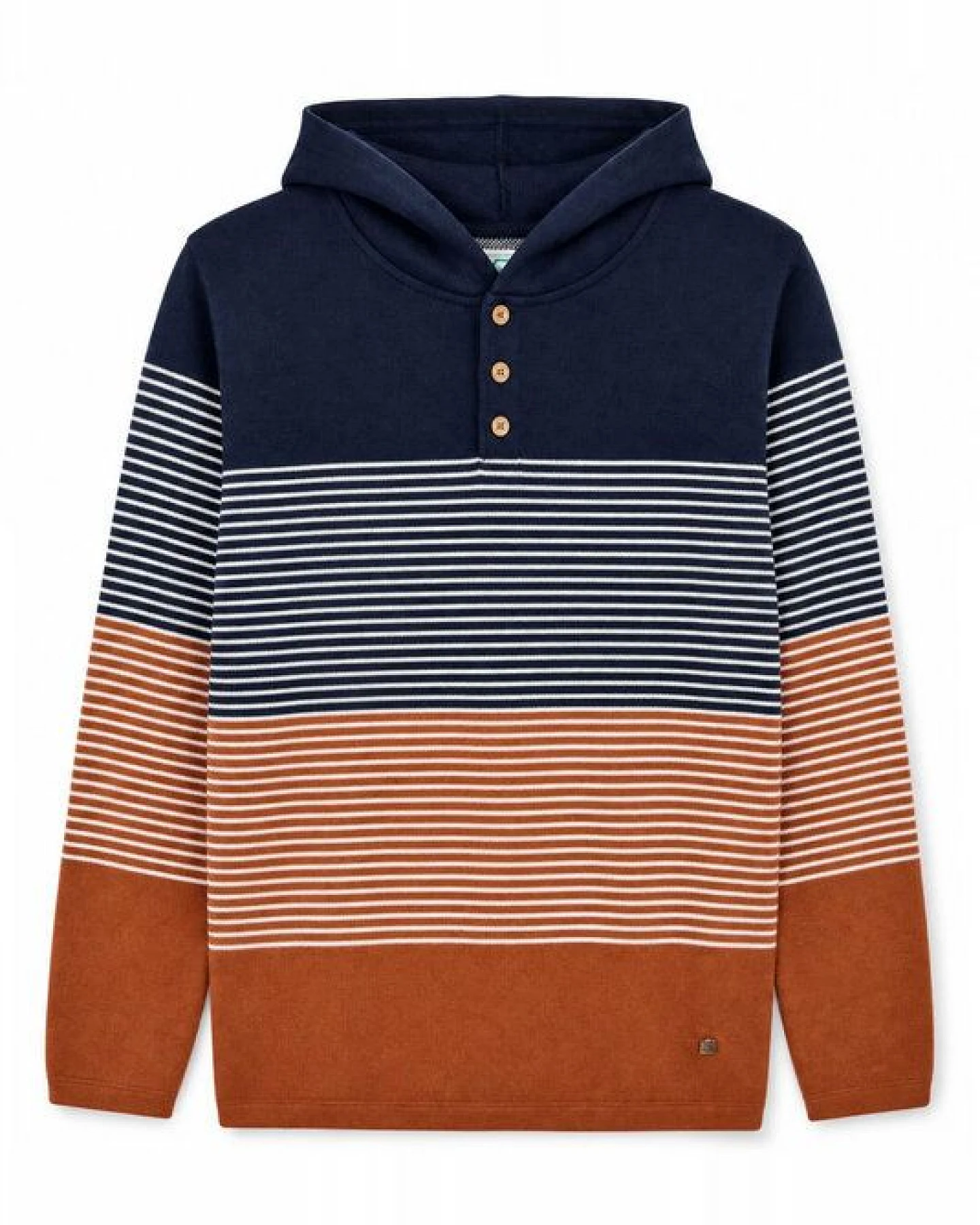 GARY MASH Strickpullover Edmundston mit Kapuze aus Biobaumwolle – Ansicht 4