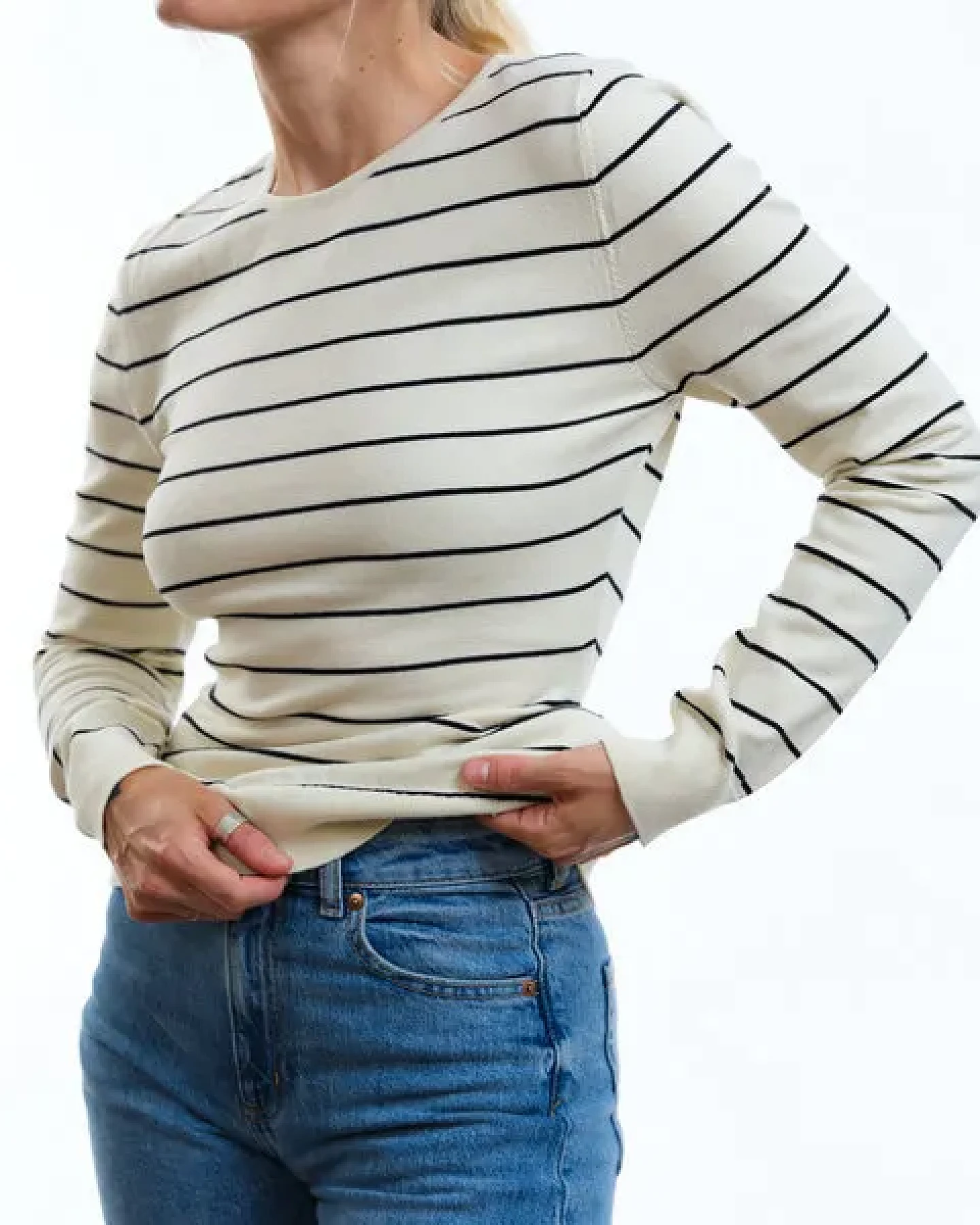 GARY MASH Gestrickter Slim Fit Pullover Yuma aus Biobaumwolle – Ansicht 2