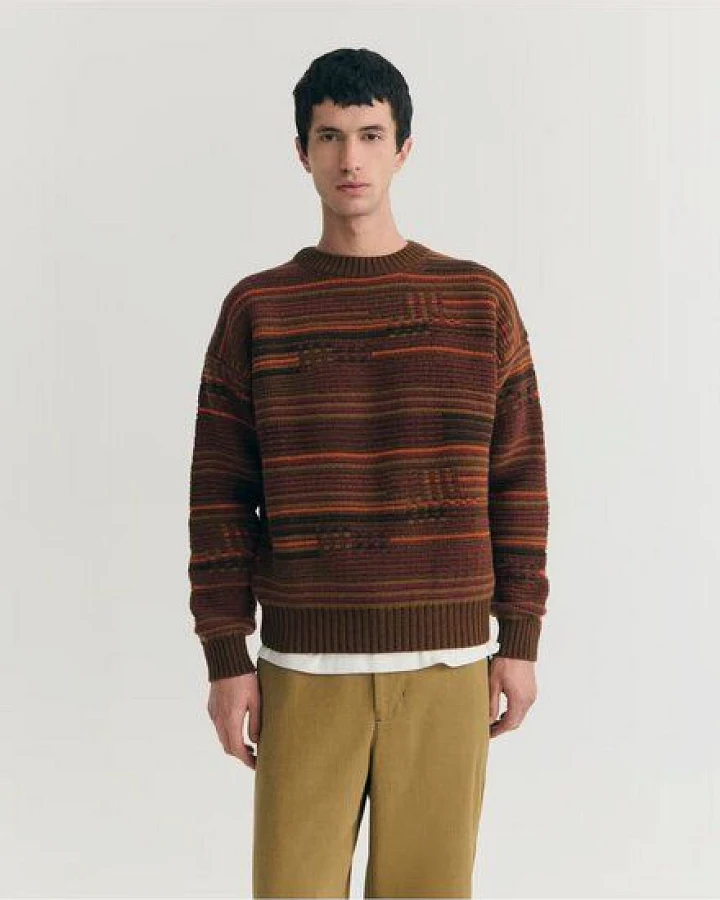 thinking mu Multicolor Bolita Knitted Sweater