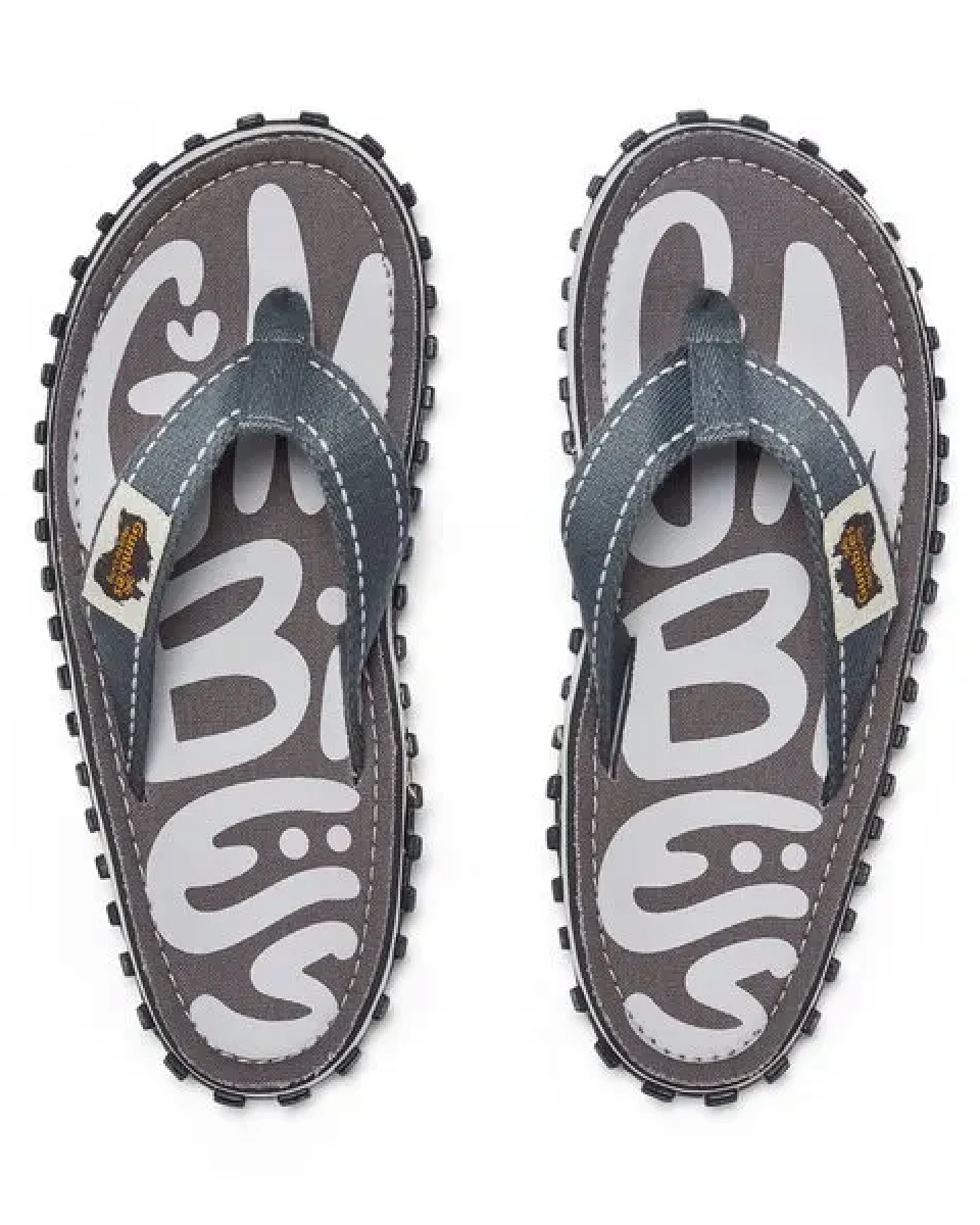 GUMBIES Urban Grey – Nachhaltige Zehensandalen für Damen und Herren – Ansicht 3