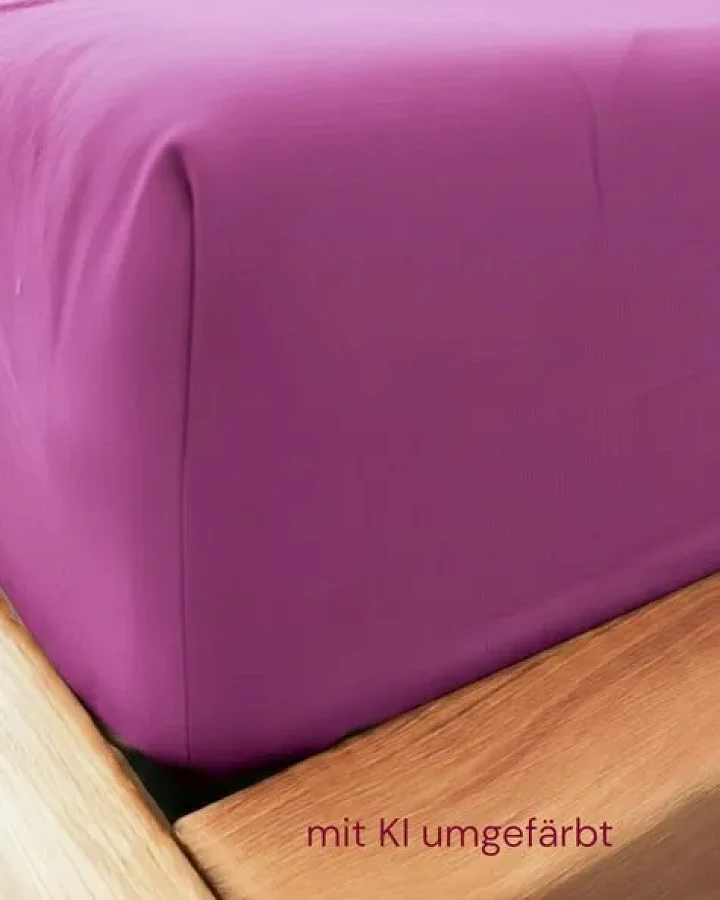 körber mode Bettlaken reiner europäischer Hanf, Betttuch petrol oder pink Einzelbett 90x200