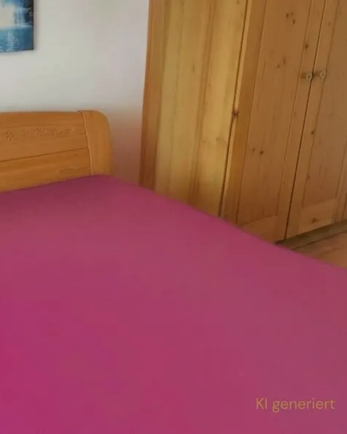 körber mode Bettlaken reiner europäischer Hanf, Betttuch petrol oder pink Einzelbett 90x200 – Ansicht 2