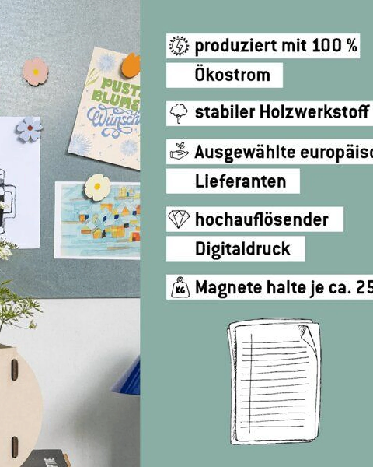 WERKHAUS Magnet-Set - Blumen – Ansicht 4