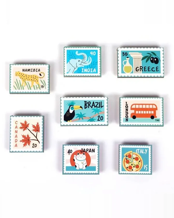 WERKHAUS Magnet-Set - Briefmarken 1