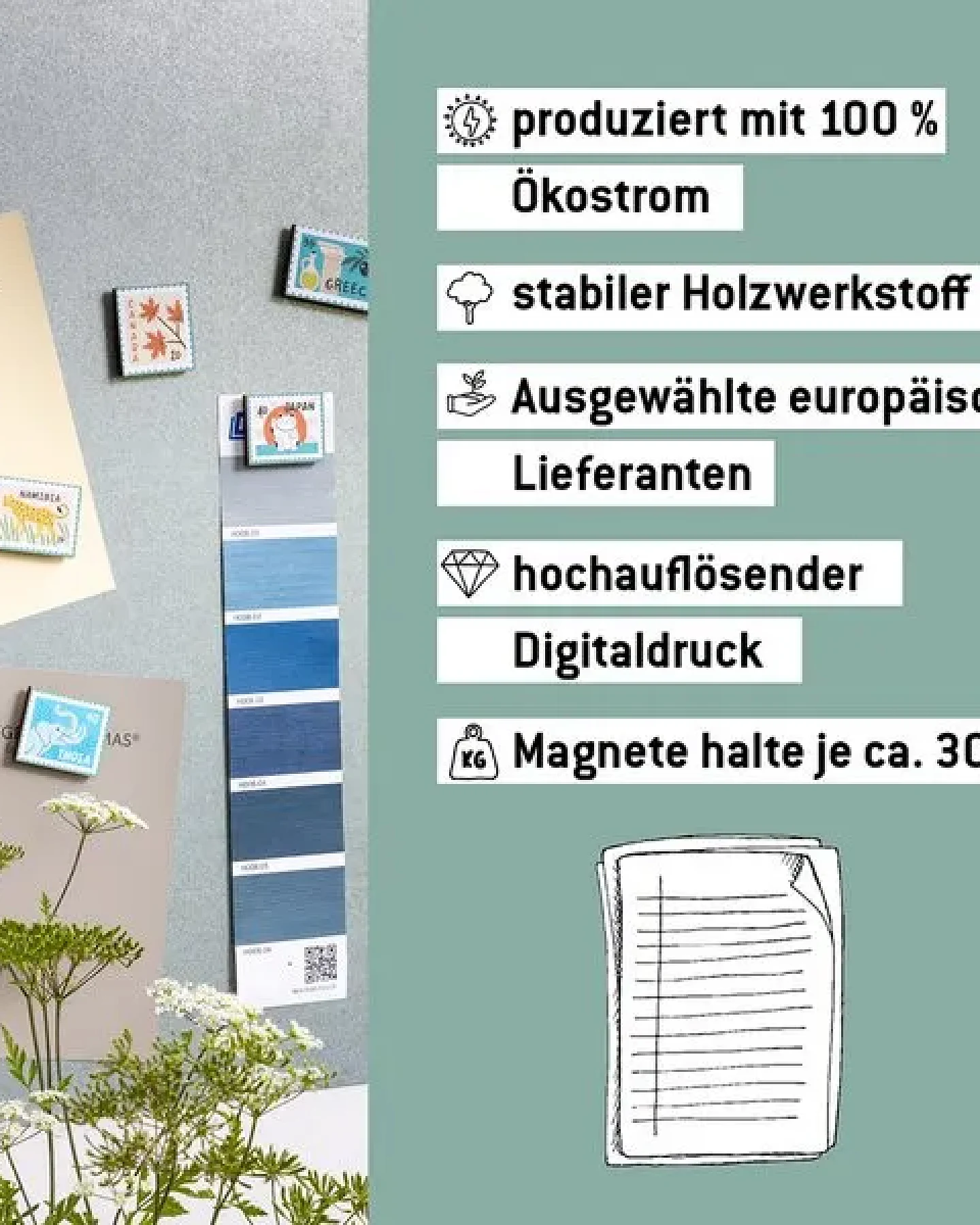 WERKHAUS Magnet-Set - Briefmarken 1 – Ansicht 3