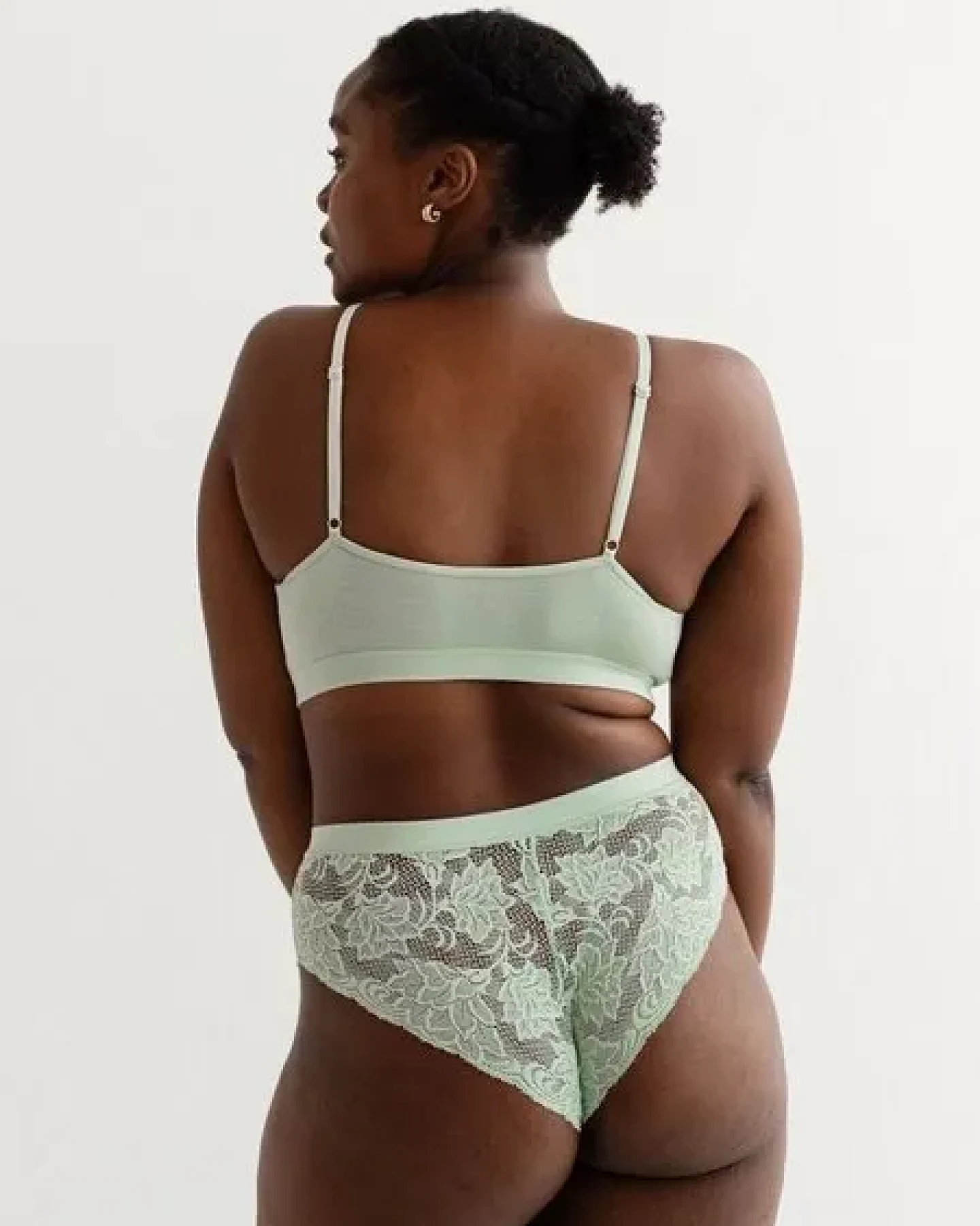 erlich textil Alisa bügelloses Bustier mit Spitze aus weichem Modal, made in Europe – Ansicht 4