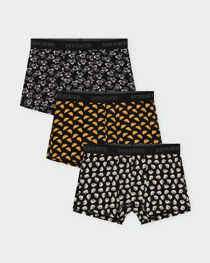DEDICATED Herren Boxershorts Kalix Good Morning 3er-Pack