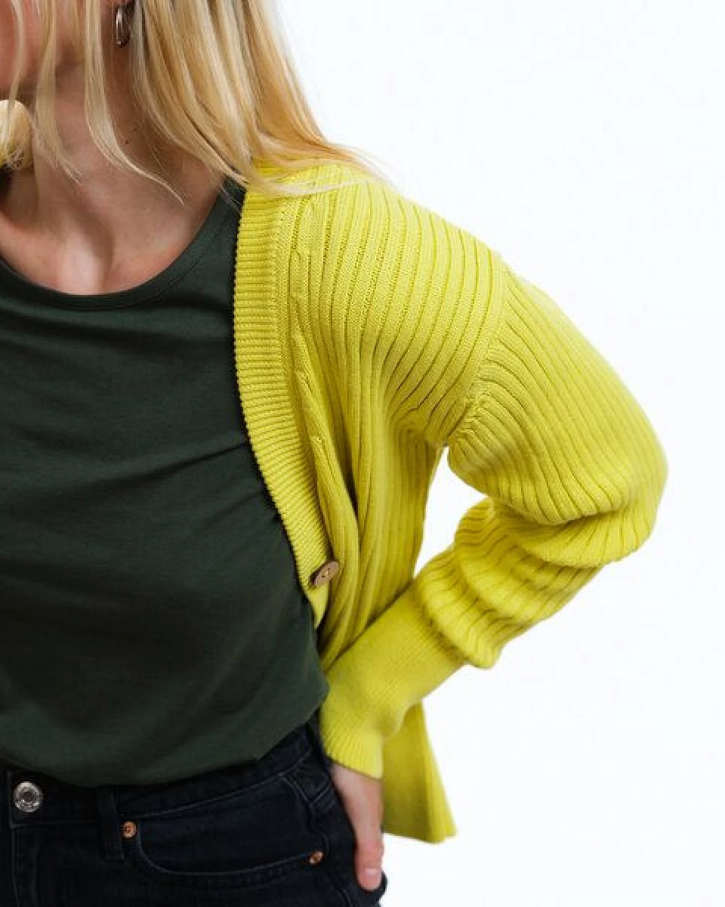 GARY MASH Kurze Strickjacke Quinn aus Biobaumwolle – Ansicht 4