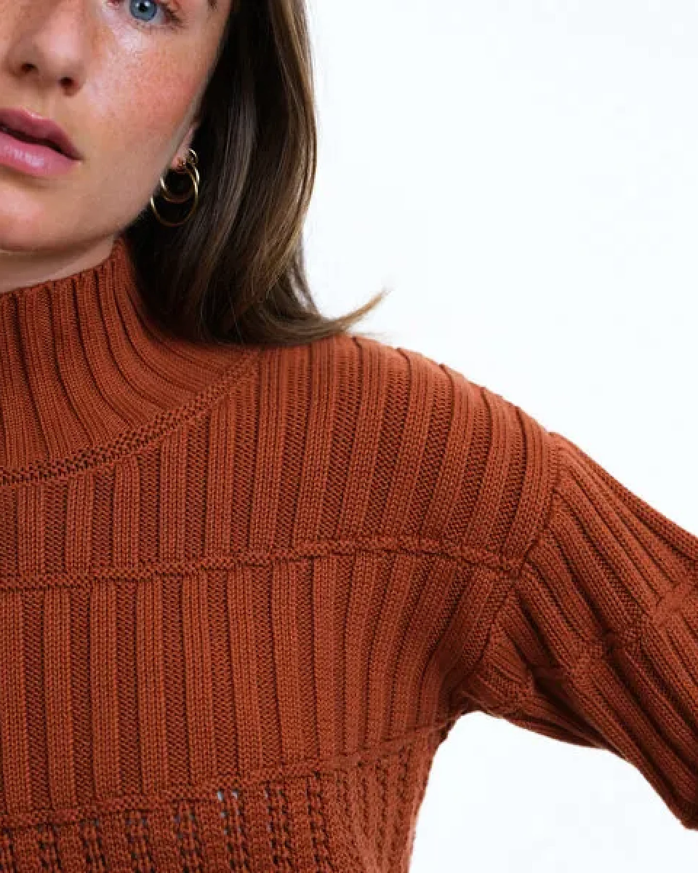 GARY MASH Kurzer Strickpulli May aus Biobaumwolle – Ansicht 2
