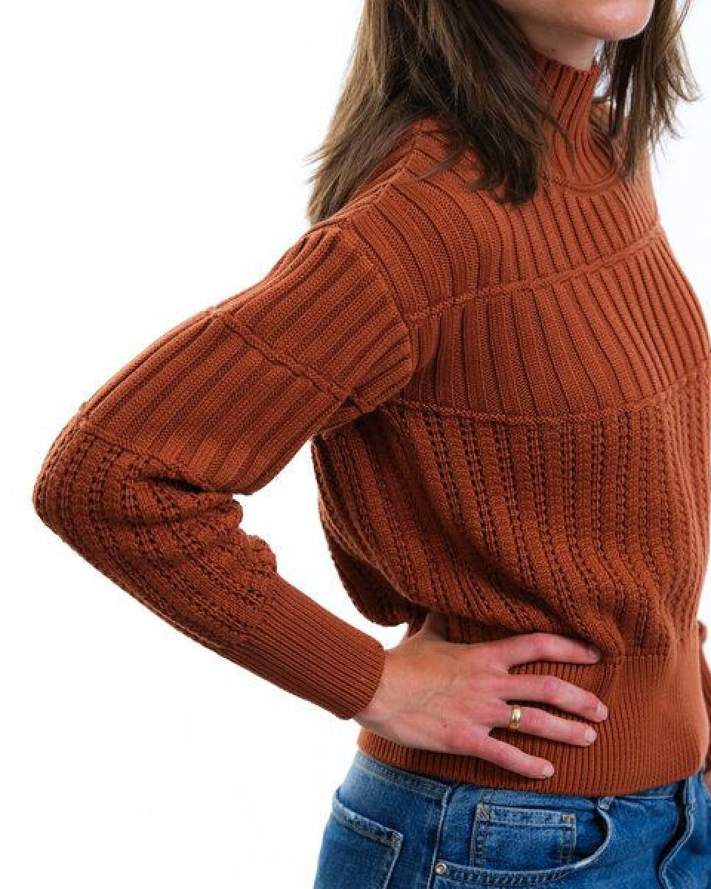 GARY MASH Kurzer Strickpulli May aus Biobaumwolle – Ansicht 4