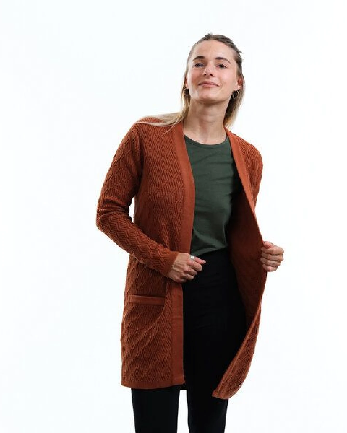 GARY MASH Long-Cardigan Alamo aus Biobaumwolle – Ansicht 2