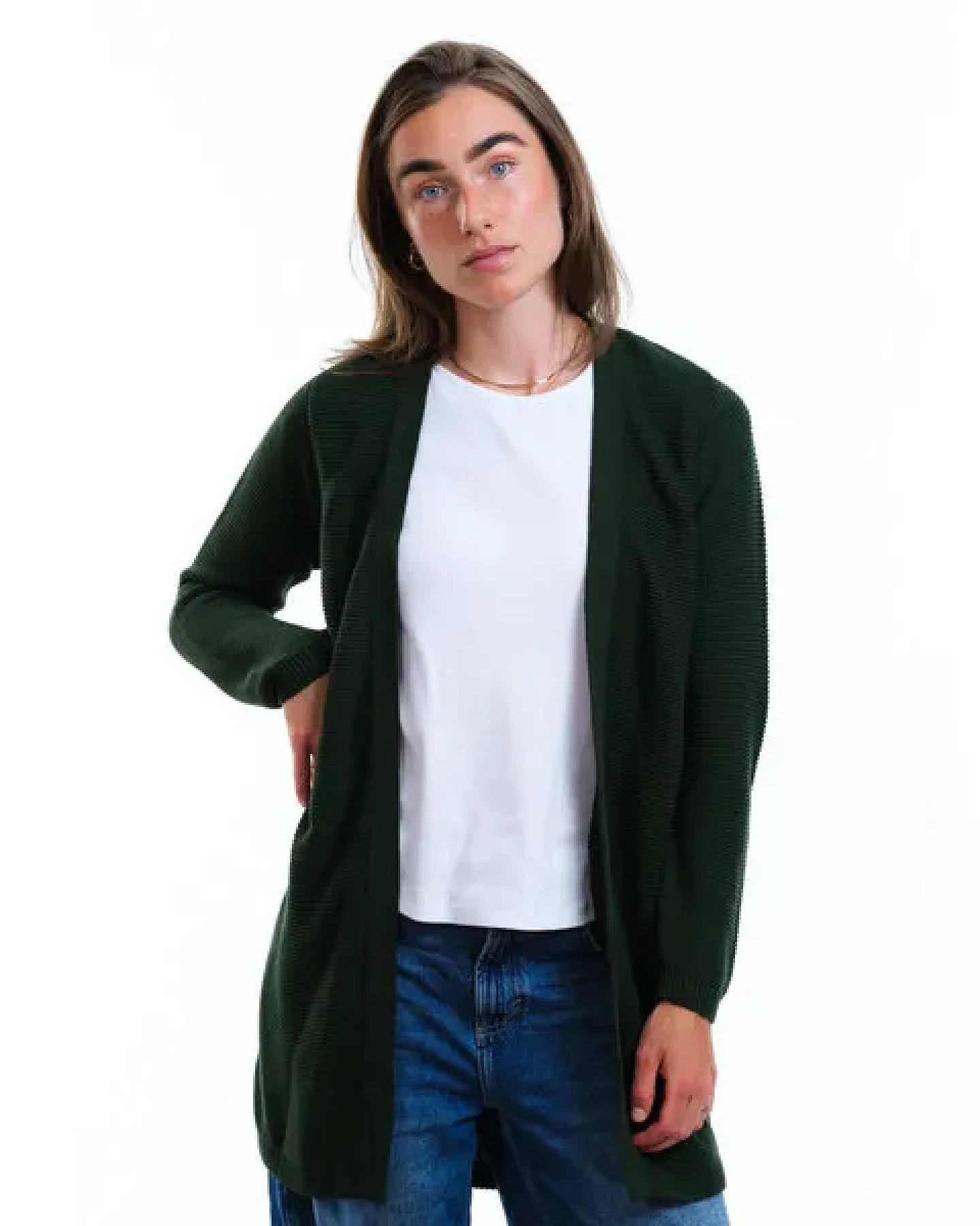 GARY MASH Long-Cardigan Alamo aus Biobaumwolle – Ansicht 2
