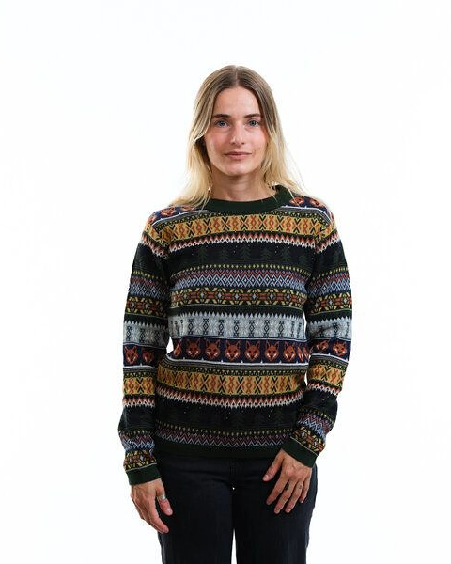 GARY MASH Pullover Lamona aus feinem Jacquardstrick – Ansicht 2