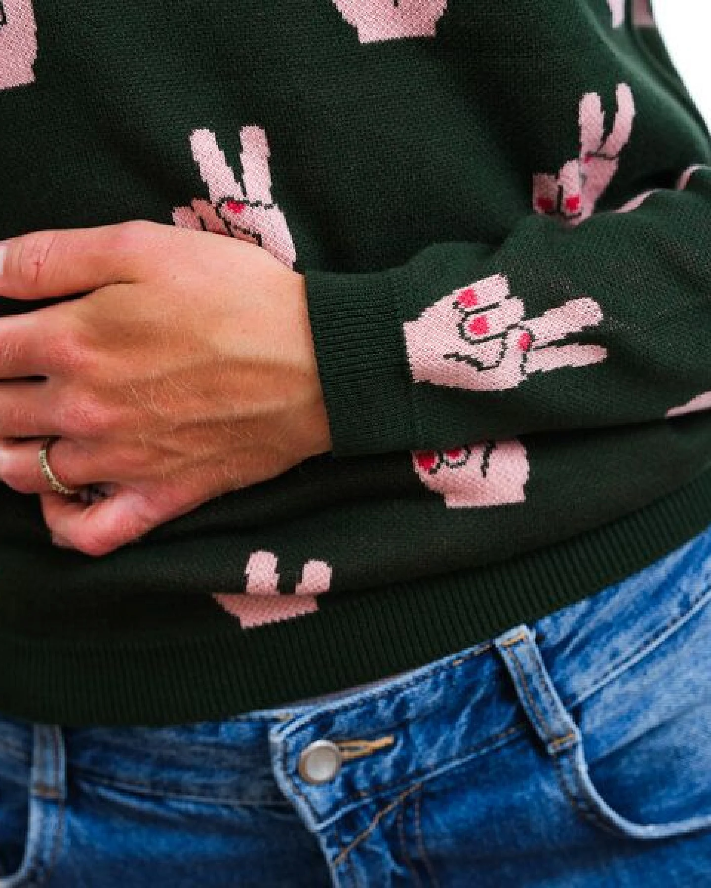 GARY MASH Pullover Lamona aus feinem Jacquardstrick – Ansicht 3