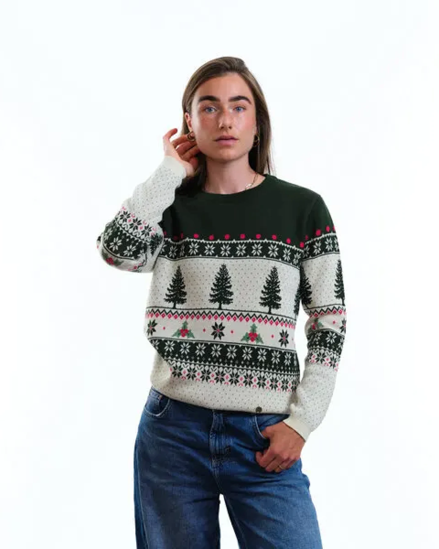 GARY MASH Pullover Lamona aus feinem Jacquardstrick – Ansicht 2