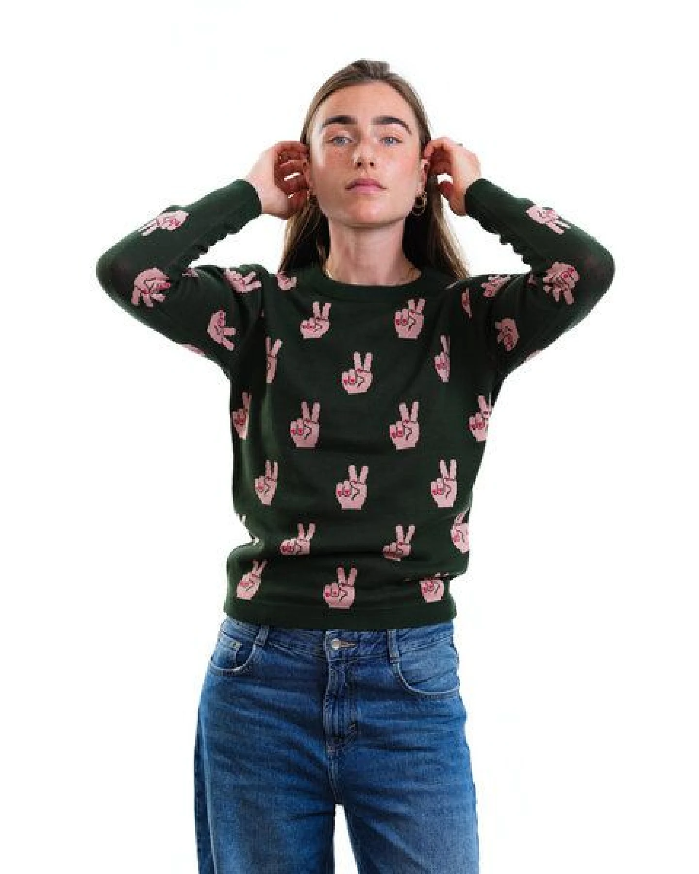 GARY MASH Pullover Lamona aus feinem Jacquardstrick – Ansicht 3