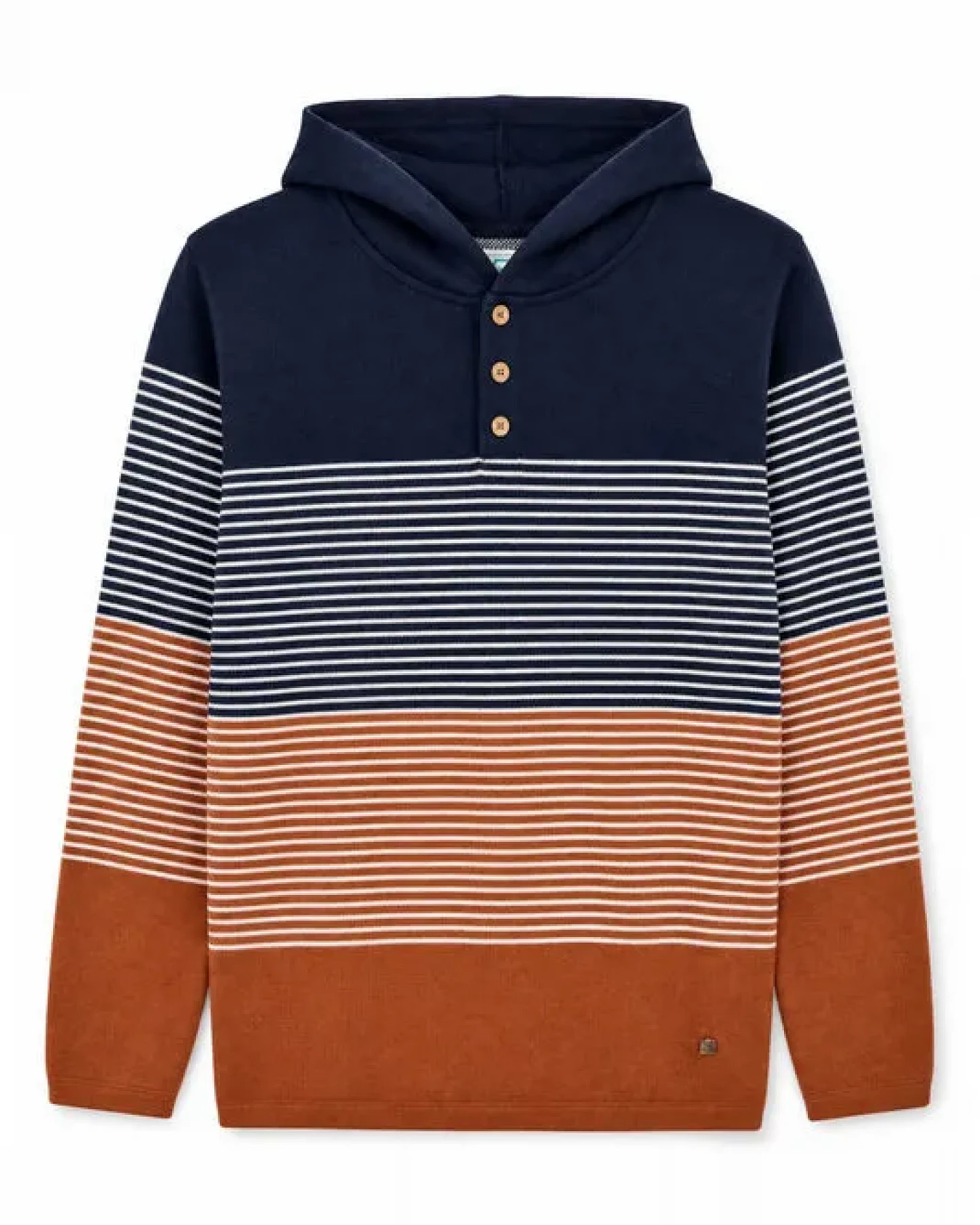 GARY MASH Strickpullover Edmundston mit Kapuze aus Biobaumwolle – Ansicht 4