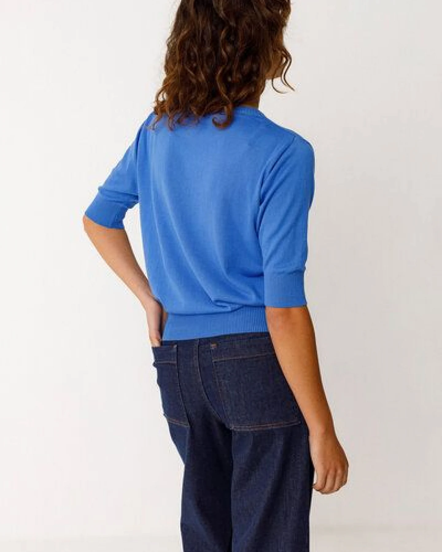 SKFK Kurzarm-Strickpullover MUIKE – Ansicht 2