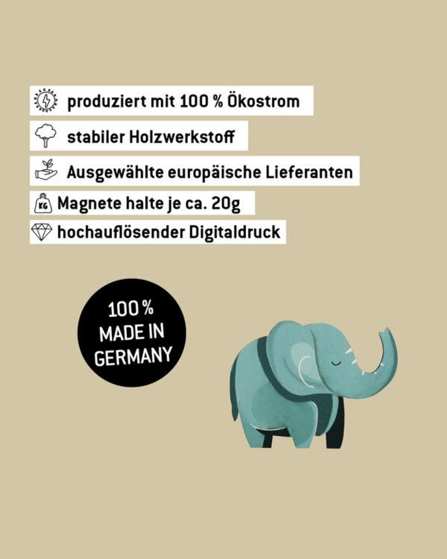 WERKHAUS Magnet - Elefant Emmi – Ansicht 3